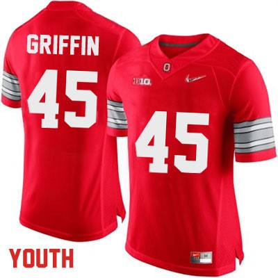 Ohio State Buckeyes Youth Archie Griffin #45 Red Authentic Nike Playoffs College NCAA Stitched Football Jersey FV19S41BG